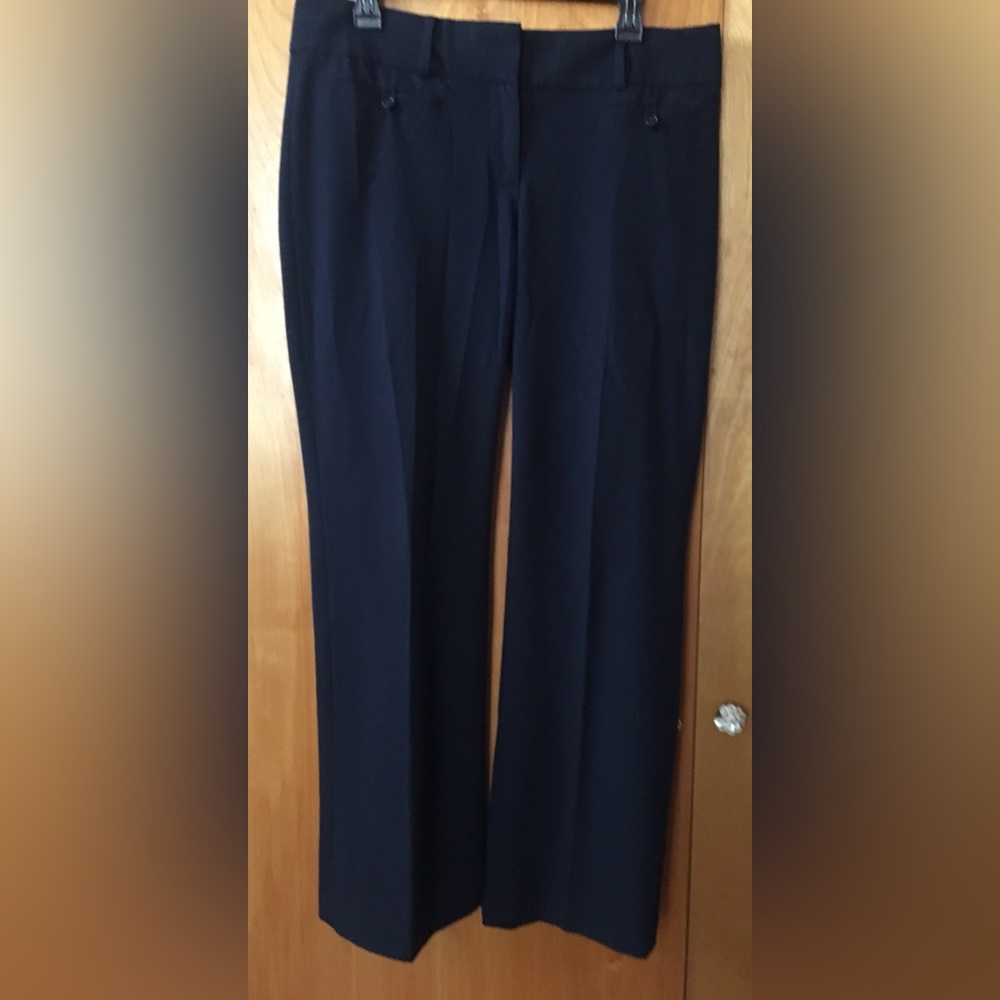 LOFT Navy Wide Leg Dress Pants